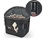 SOGCASE Tool Pouch Nails Screws Bag with Belt Clip (XL, Black)