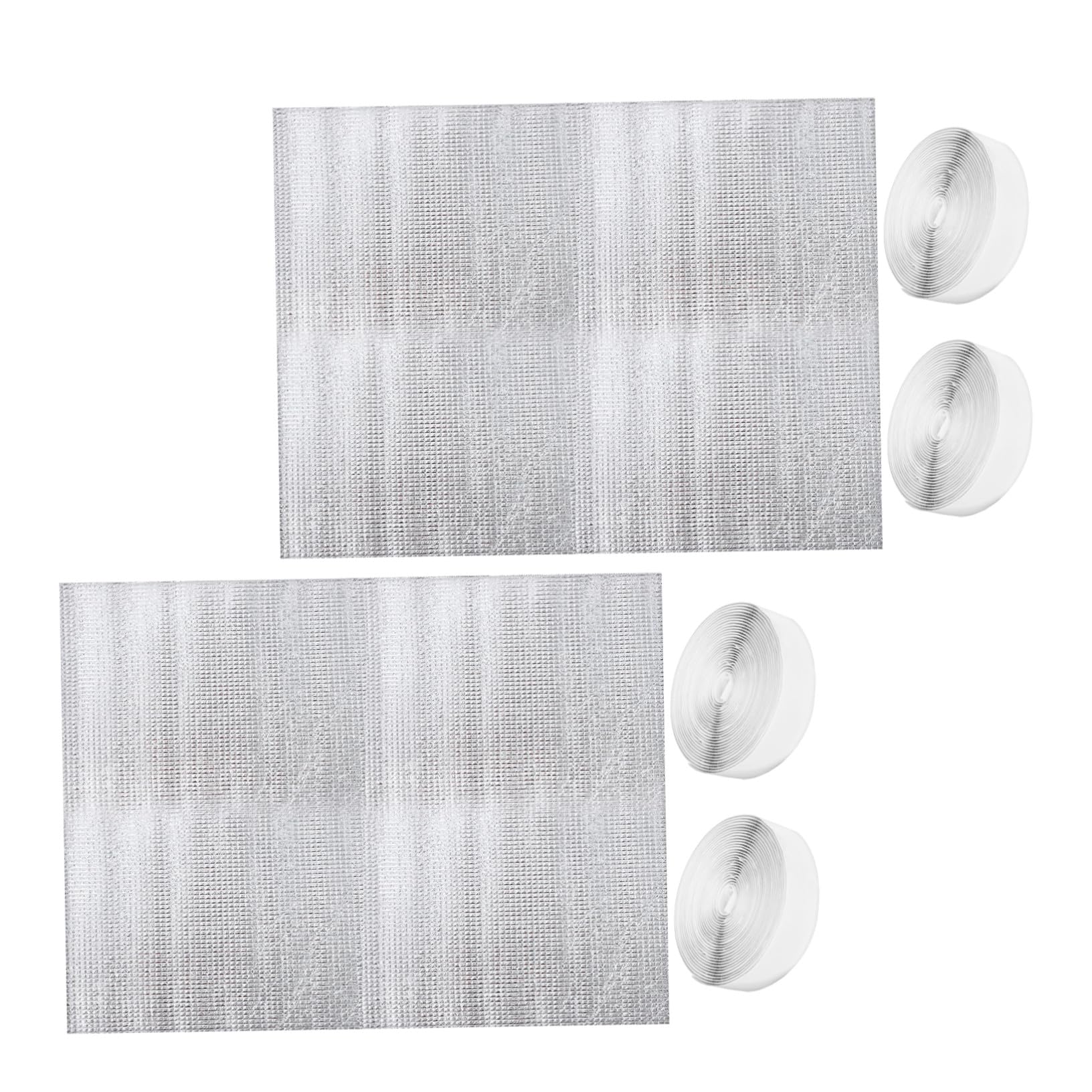 2 Set Copertura Isolante per Aerazione Soffitta Guarnizione Termica per Ventilatore Soffitto Protezione e Resistente per Bocchette Tetto Argento