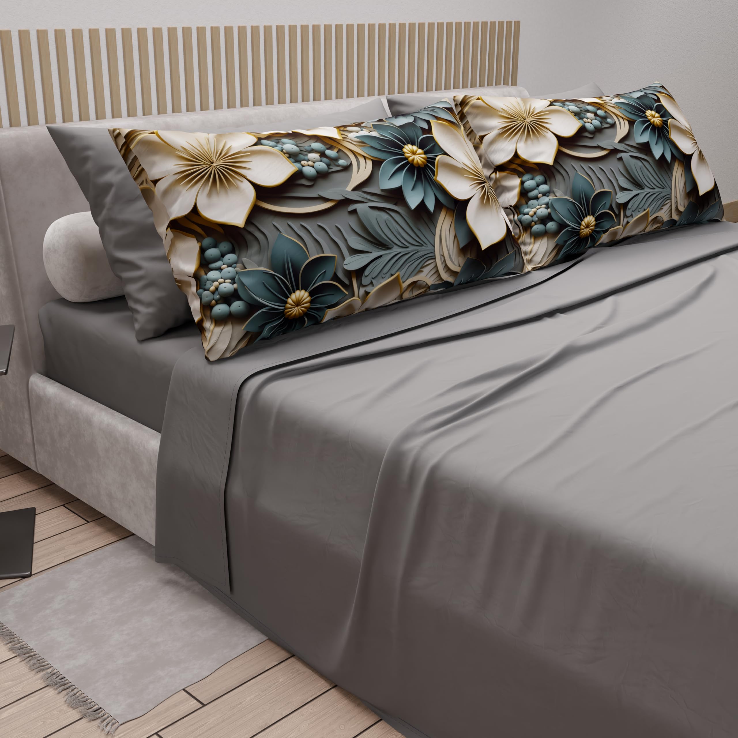 PETTI Artigiani Italiani, Cotton Sheets with Pillowcases in Digital Print, Single Bed Sheet, Single Bed Set - Image 2
