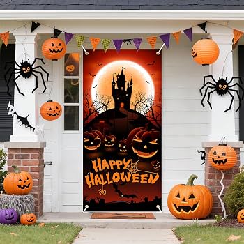 Amazon | Lausatek ハロウィン 飾り タペストリー 飾り付け 壁掛け