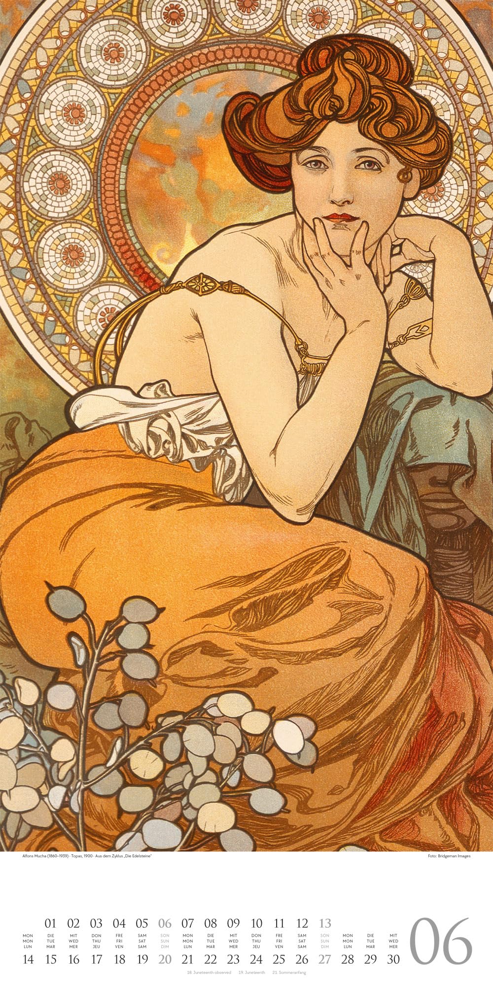 Alfons Mucha Kalender 2027: Geschmackvoller Kunst-Kalender im schlanken Hochformat (33x66 cm) | Plakatkunst des Jugendsstils