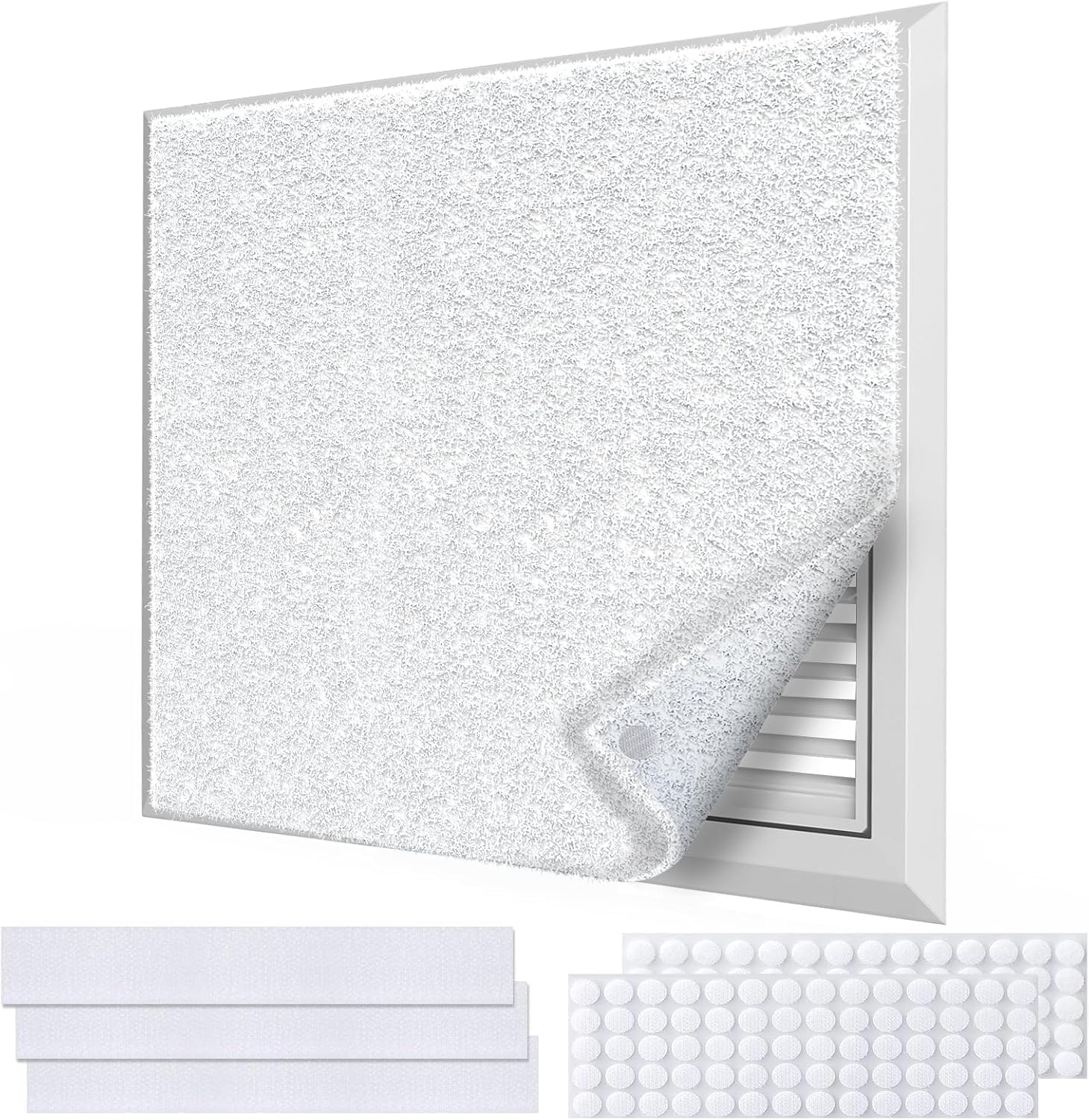 Demiwise Air Vent Air Filters, 20" x 140.5" Cut to Fit Air Filter Materials (100+ Filters), MERV 8 Electrostatic Filter for Home Air Vent
