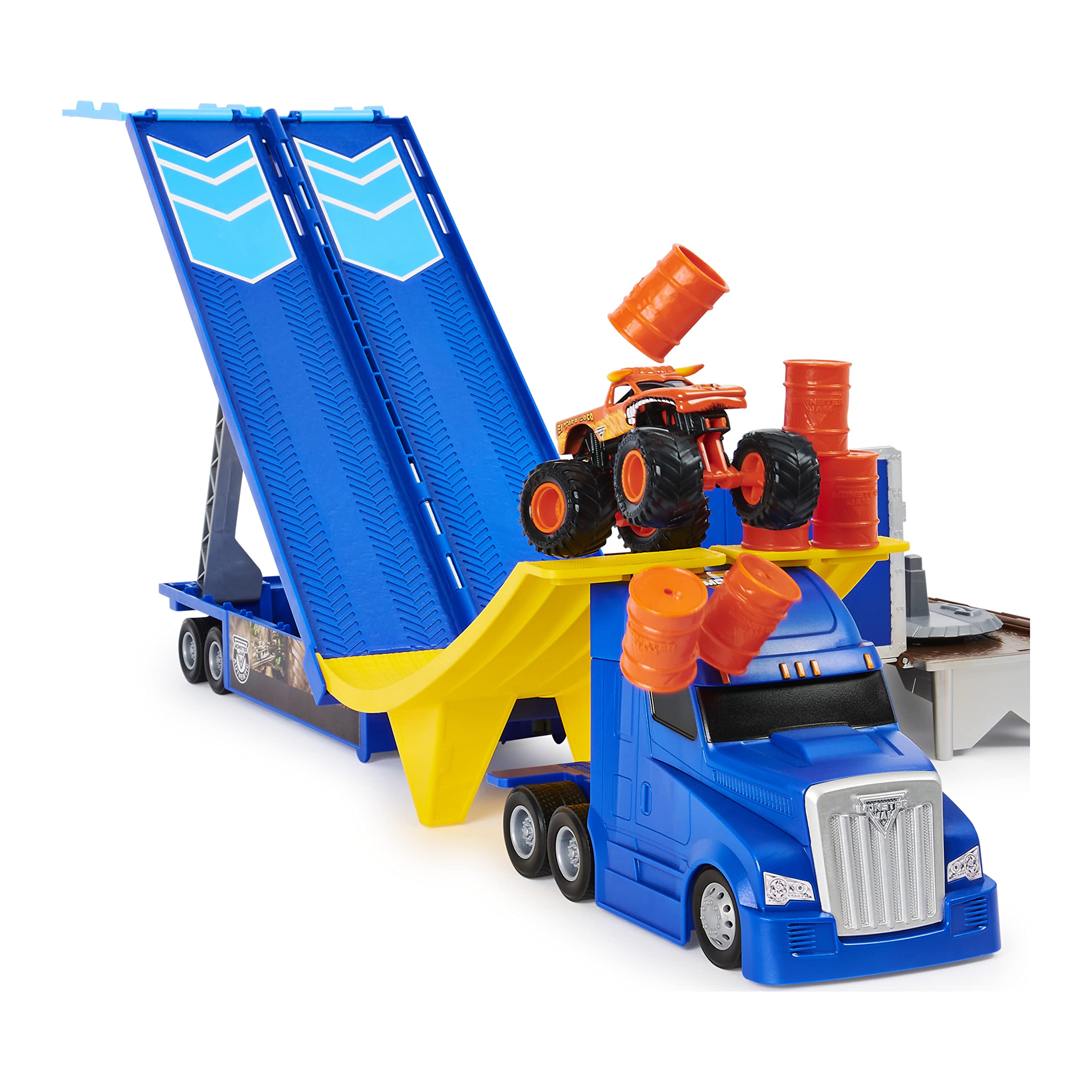 Monster Jam, Official 2in1 Transforming Hauler Playset with Exclusive