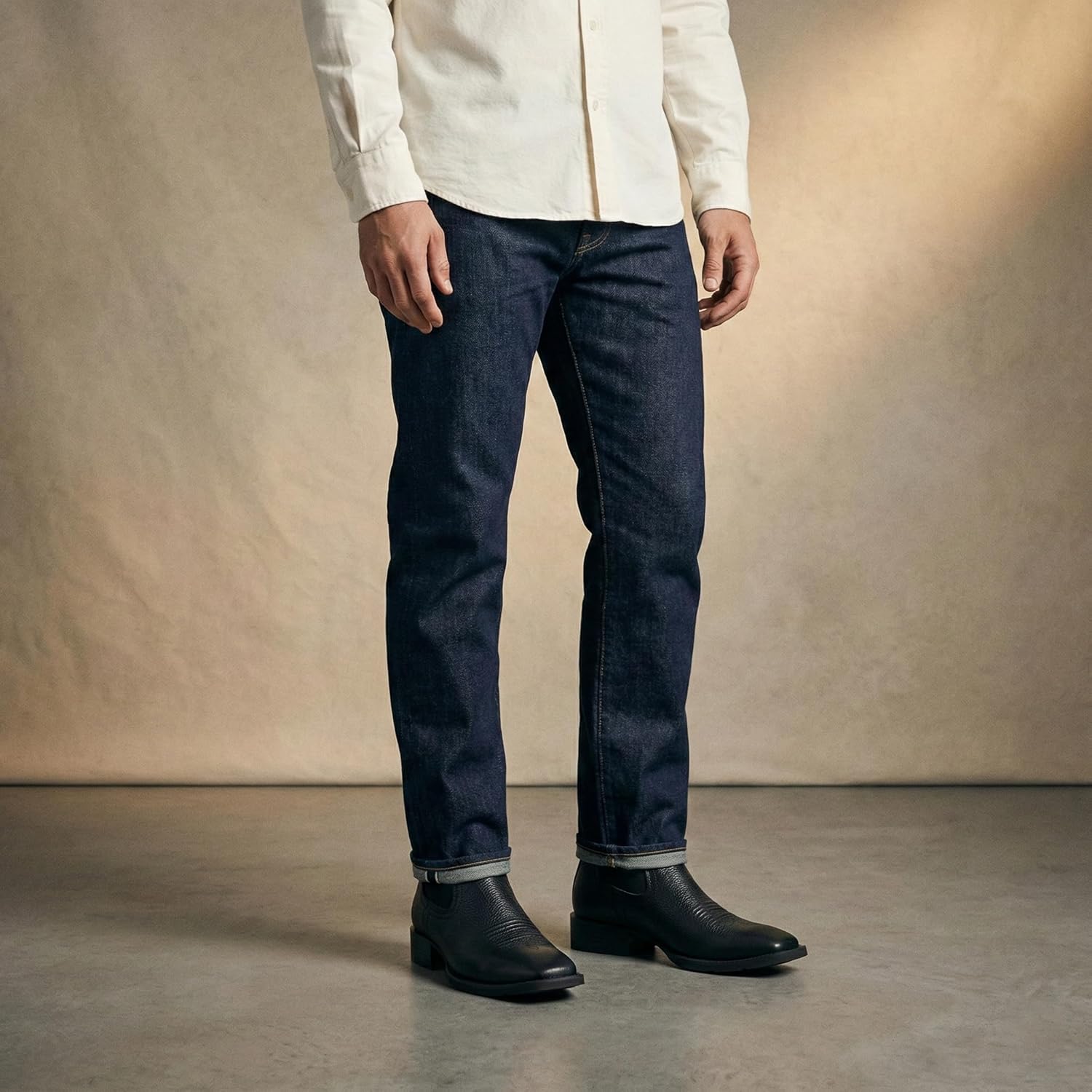 SUREWAY Western Cowboy Boots for Men,Square Toe Casual/Work/Chukka Boots, Ankle Length Classic Comfort Oxford Style Footwear - Image 3