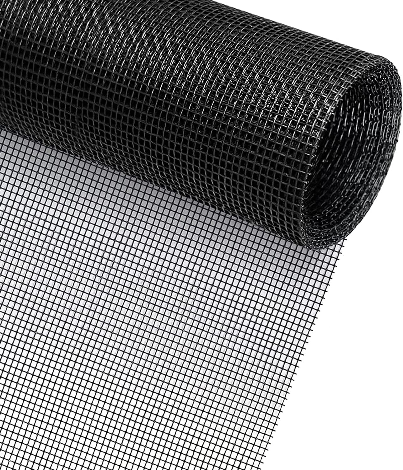 48" x 118" Black Fiberglass Window and Door Screen Mesh