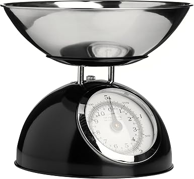 Premier Housewares Mechanical Kitchen Scale, 5 kg - Black
