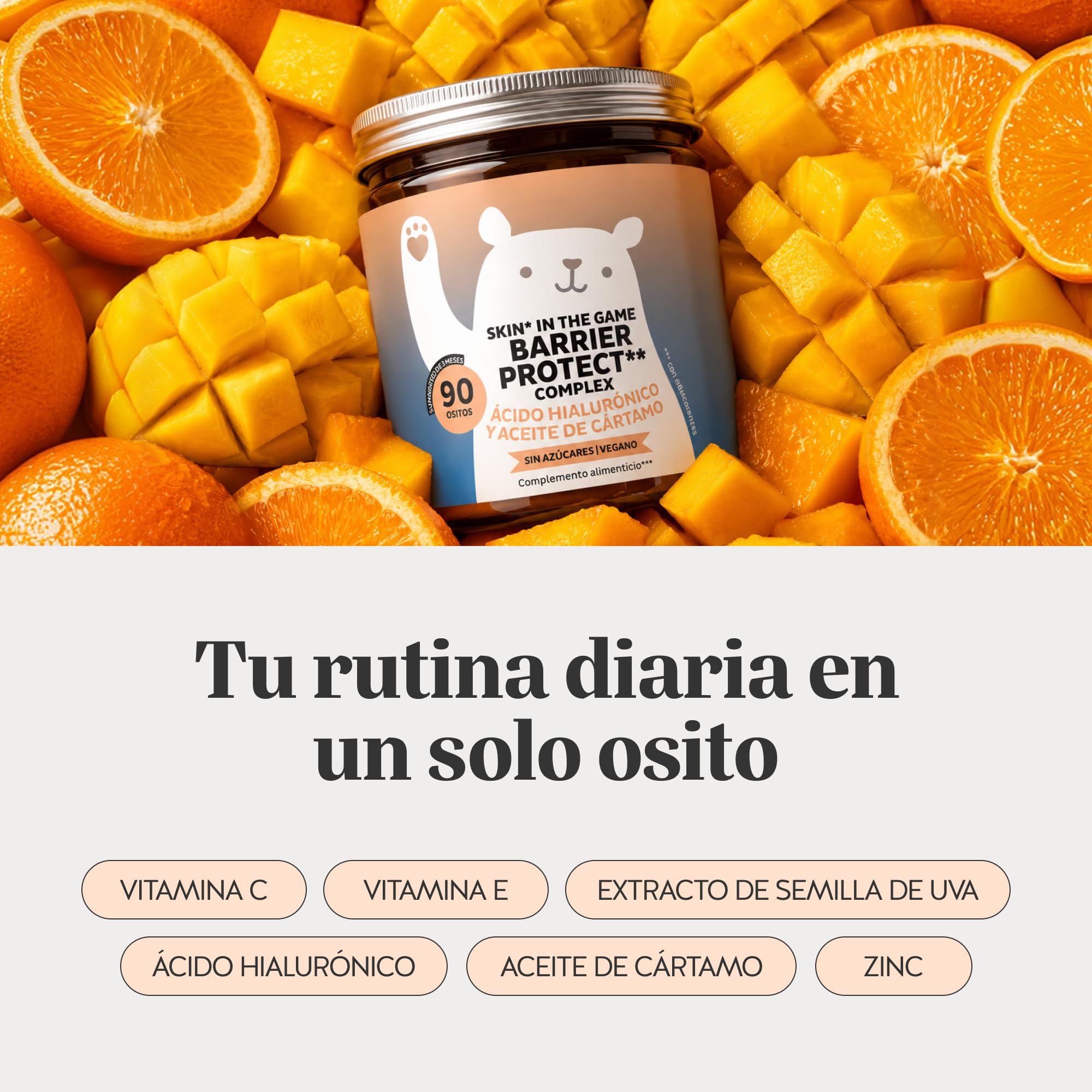 Bears with Benefits - Gominolas de Ácido Hialurónico - Hidratación - 90 uds