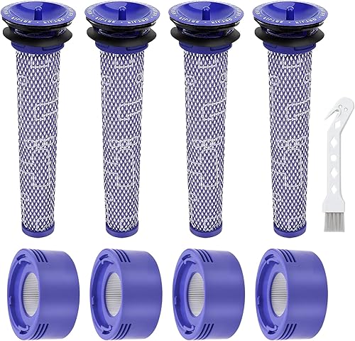 V8 V7 - Filtro animal de repuesto para aspiradora Dyson V7 V8 Animal Absolute Motorhead inalámbrica, parte # 965661-01 y 967478-01.