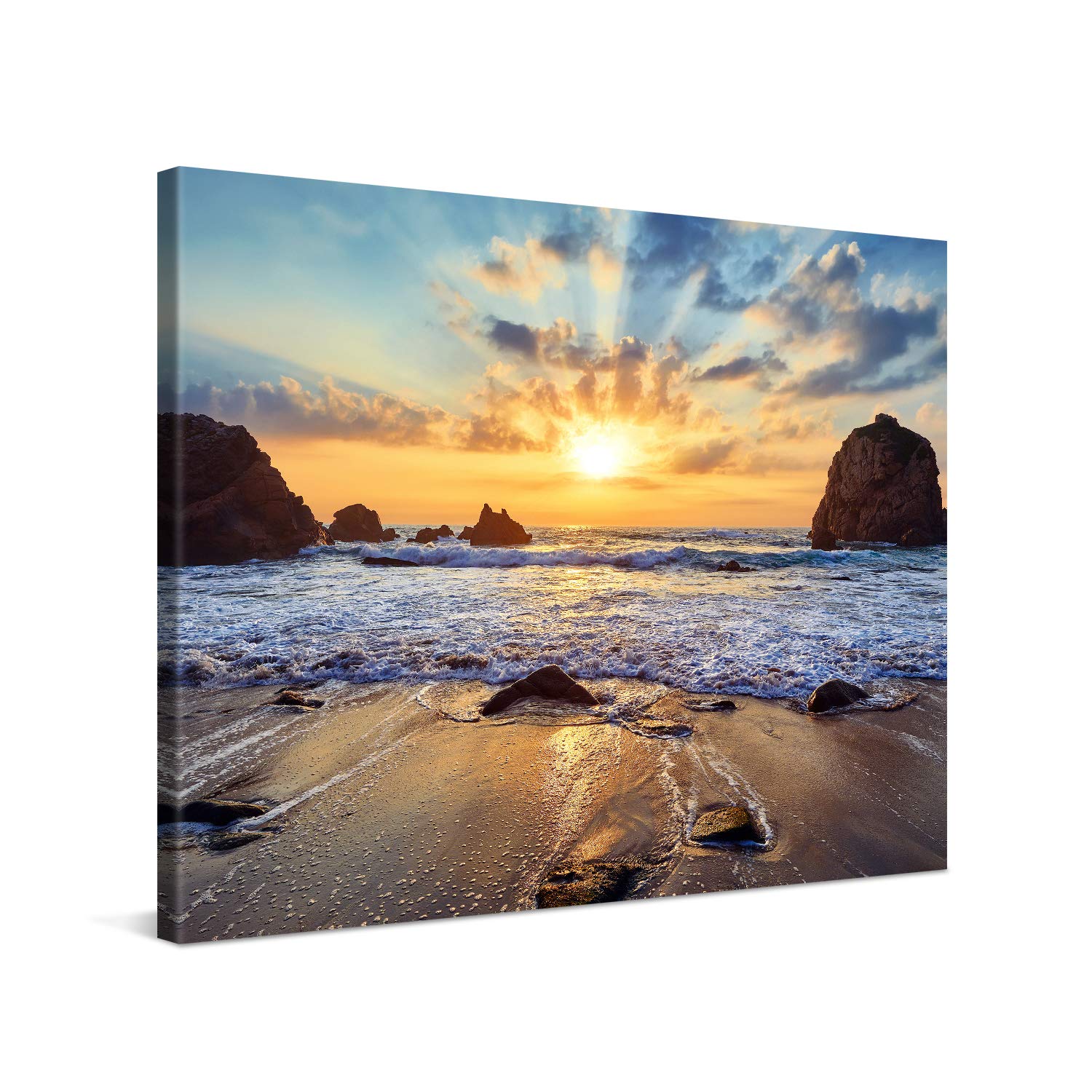 Stampa Su Tela Personalizzata PICANOVA 60x30 Cm – Foto Su Tela Moderna Con Cornice In Legno 2 Cm, Fatta A Mano In Germania, Regalo Unico