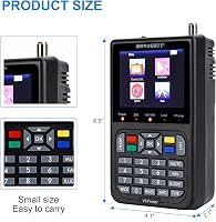 NamYoprce V9 Digitális Műholdkereső 3,5" LCD Kijelzővel - Full HD, H.265 Támogatás, 3000mA Akkumulátor, USB Frissítés, Többnyelvű Menü, Feke 6