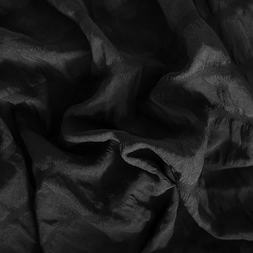 Miniatura 2 de Funda de edredón Ntbay, juego de 3 piezas de mil rayas, con hilo natural, microfibra teñida, con textura