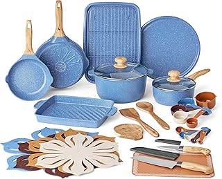 Pioneer Woman 32-Piece Nonstick Cast Aluminum Cookware and Kitchen Utens...