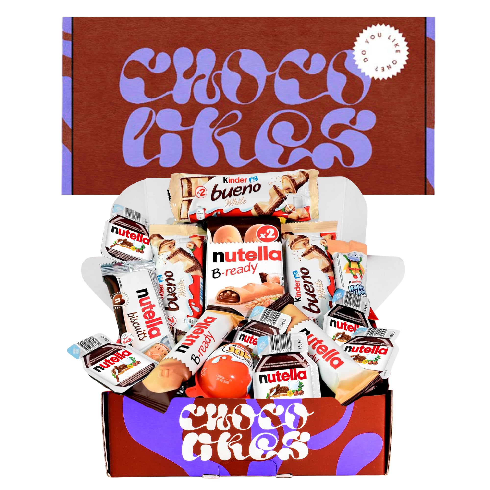 Kinder Caja Regalo de Chocolates Original para Niños y Pareja con Kinder Chocolate, Bueno, Happy Hippo, Schoko-Bons, Joy