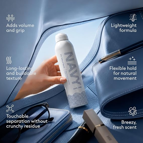 NAVY Dry Texture Spray, Volumizing Texturizer for Tousled Hair, 7 oz