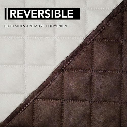 Miniatura 175 de Easy-Going - Funda reversible para sofá, resistente al agua, con varillas de espuma y correas elásticas, protector de muebles para mascotas y perros