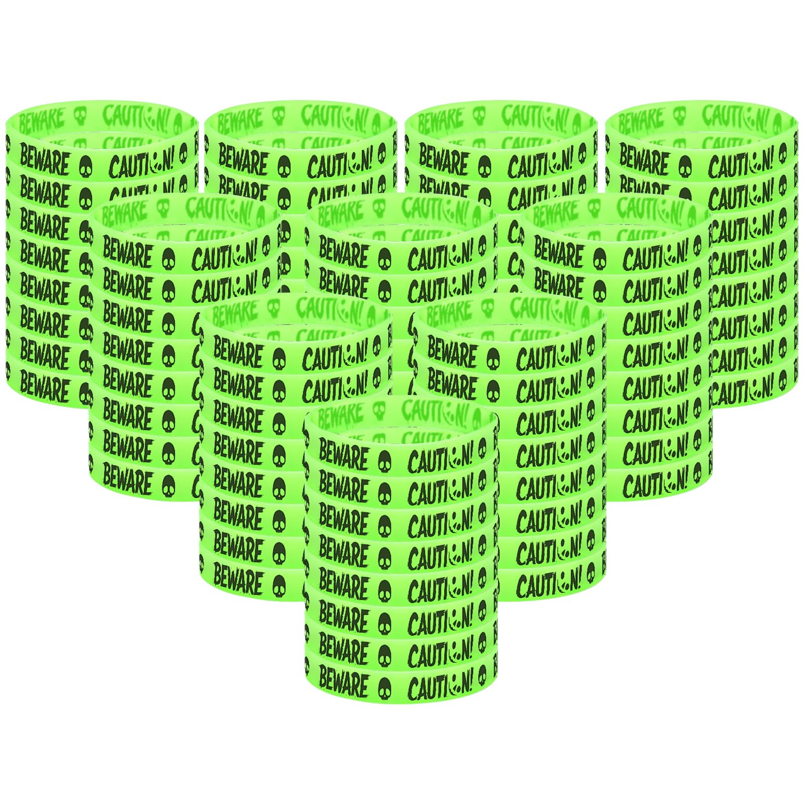 Gelasgo 30pcs Glow in The Dark Halloween Party Favors Silicone Bracelets – Bulk Luminous Rubber Wristbands for Halloween Party Supplies, Goodie Bag Stuffers Fillers & Spooky Summer Gifts