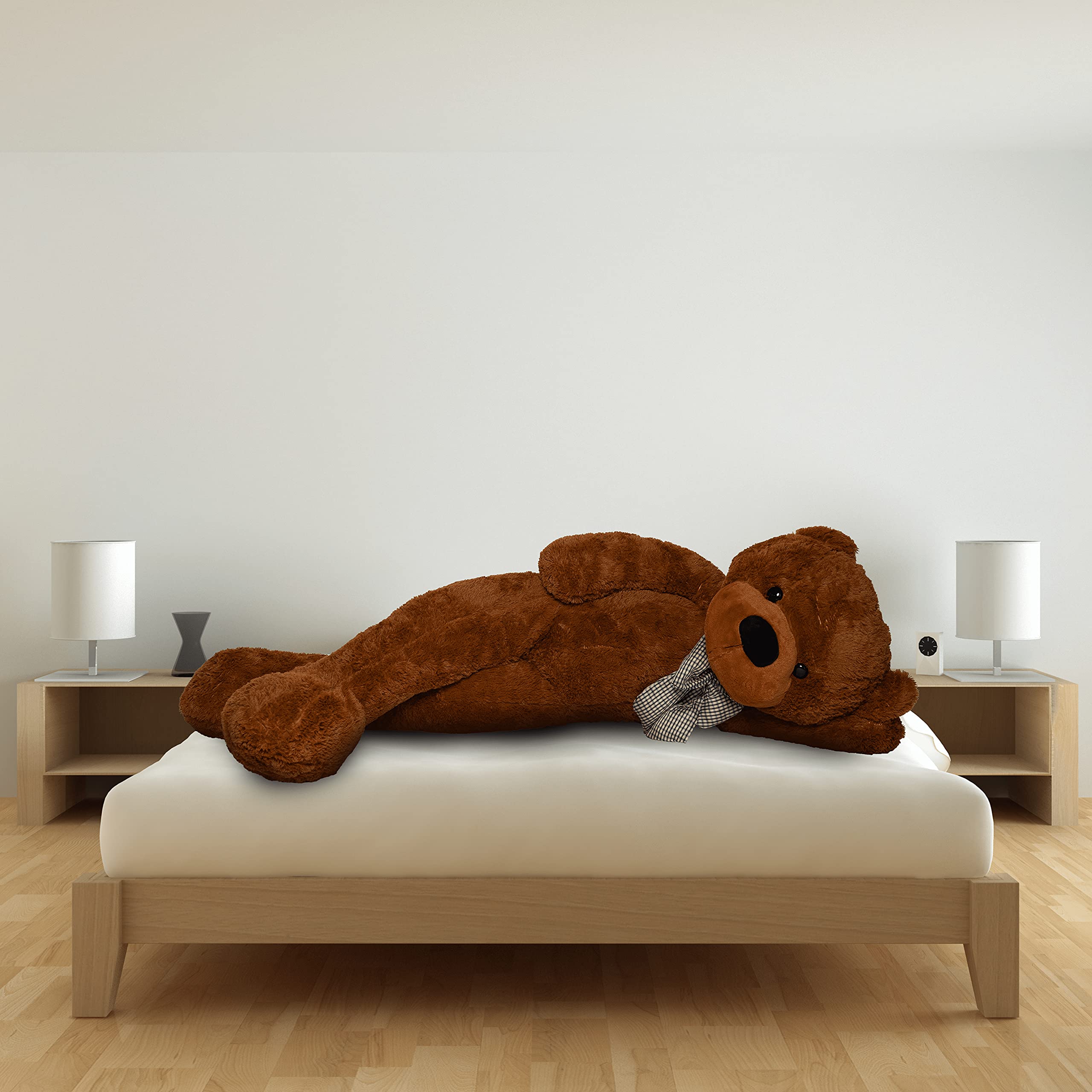 Teddybär Kuschelig Plüschbär Weiches Spielzeug für Kinder 180cm (Braun)