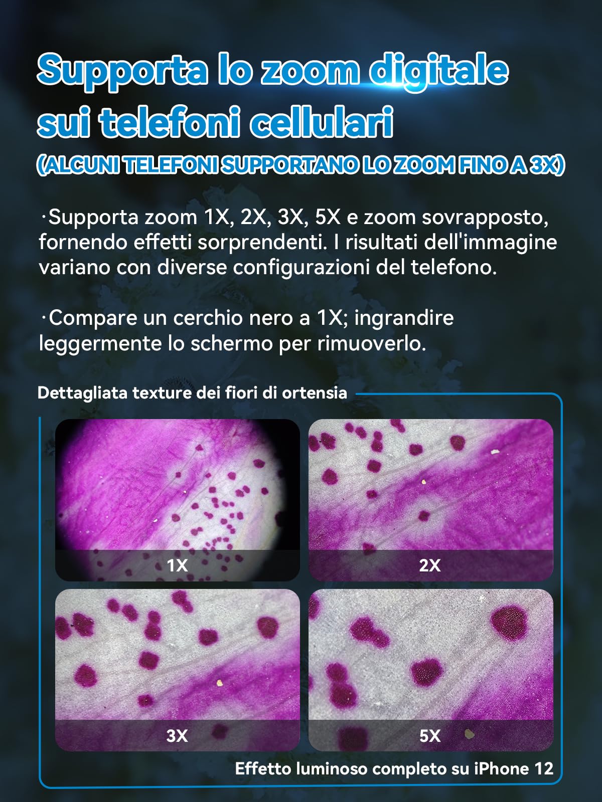 APEXEL Microscopio 100X per telefono portatile, microscopio per smartphone, Esplora il mondo microscopico con il microscopio per smartphone