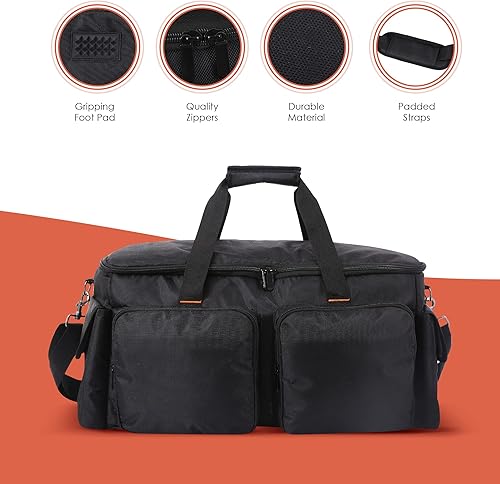 Miniatura 3 de Bolsa de concierto para DJ, estuche para equipo de músicos, organizador de cables de música, equipo musical, gestión de archivos de cables para