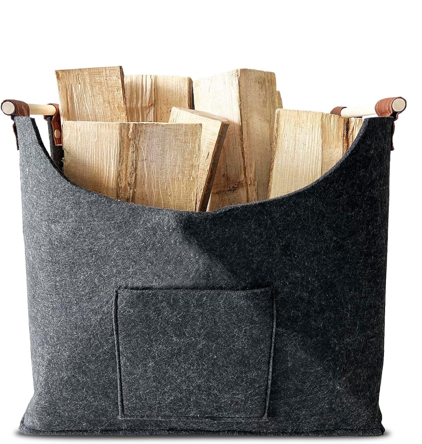 Lot 4 Sacs En Feutre 50x25x25cm - Pour Courses, Bois De Chauffage, Rangement - Léger Et Pliable