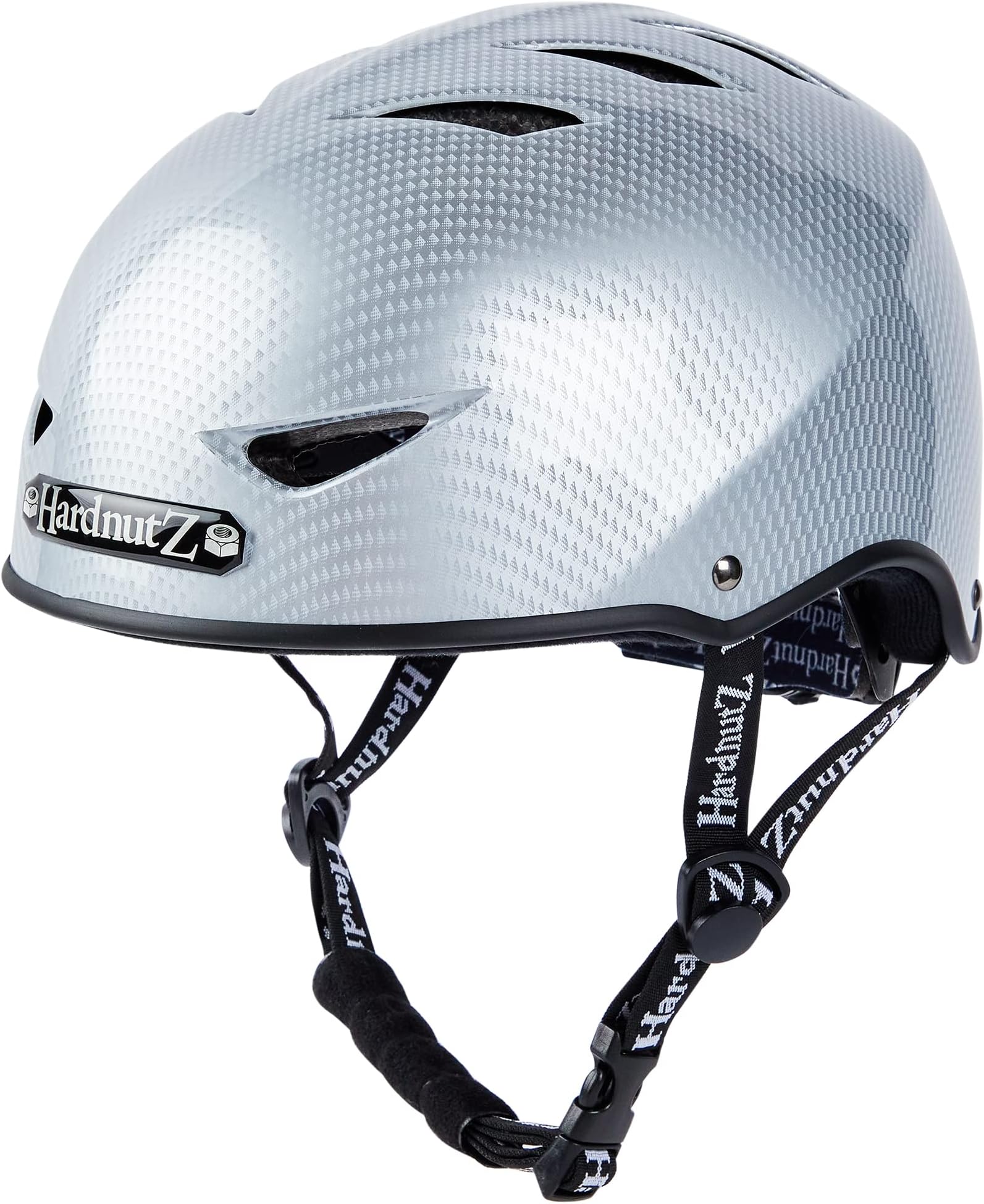 HardnutZ Street Bike Helmet - Various Sizes | Gloss & Rubber Coated | HN102 | For Adult & Kids | For Urban Cycling, BMX, Skateboard, Scooter or Roller Blade Helmets | Lightweight | EU & UKCA Certified