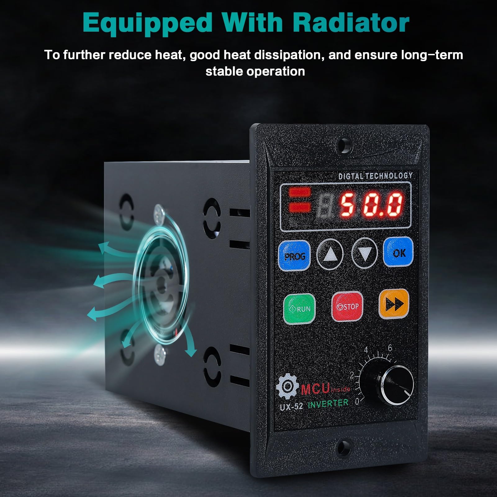 DEWIN Convertitore di Frequenza VFD,AC220V 1100W VFD Convertitore di Velocità Inverter per Motori Trifase Regolatore velocità del Motore Ingresso Monofase Uscita Trifase Regolatore di Velocità 220V