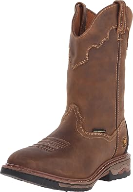 Dan Post Mens Blayde 11 Inch Waterproof Soft Toe Work Safety Shoes Casual - Brown - Size 10.5 D