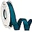 Ribbli Teal Satin Ribbon 5/8 inch x Continuous 25 Yards,Double Faced Satin Use for Craft, Gift Wrapping, Christmas Ornaments, Hair Bows, Bouquet Bows