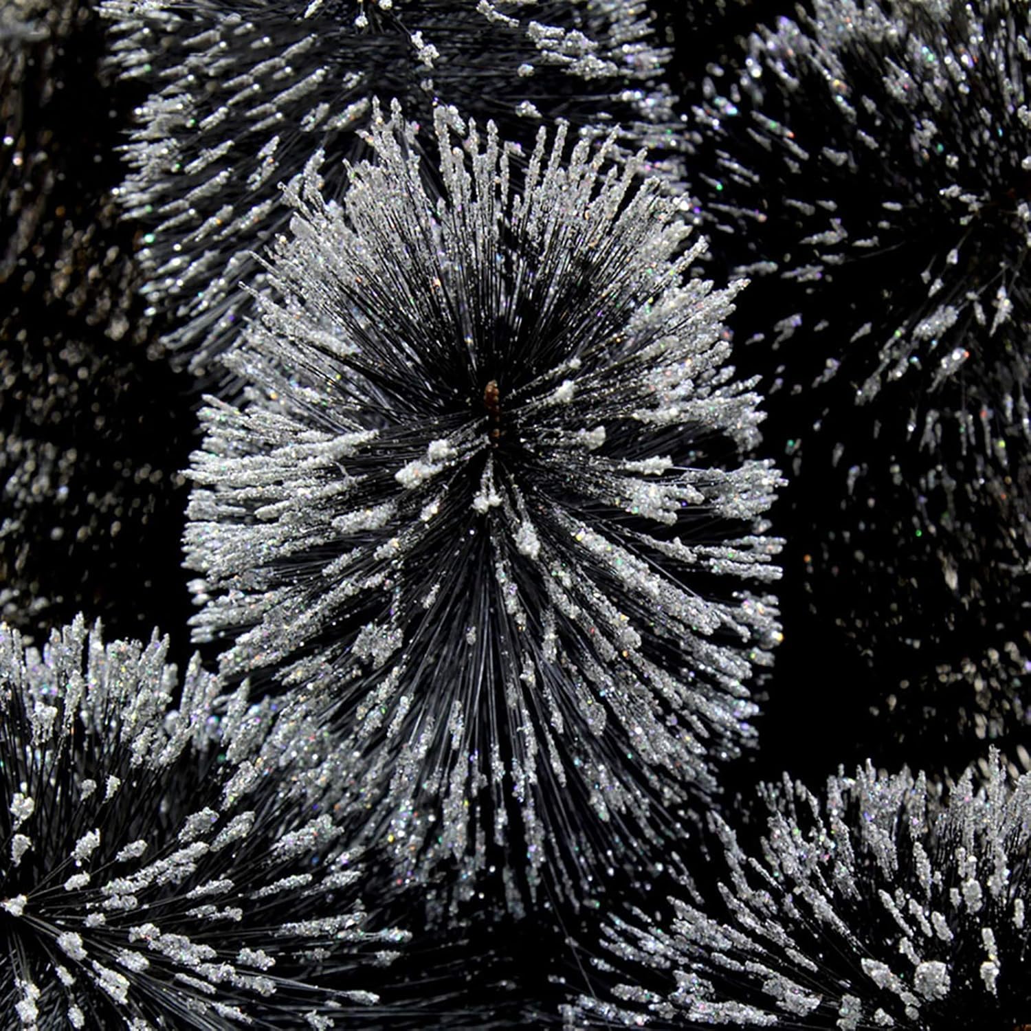 6ft Dekoracja Sztuczna Choinka, Igły Sosnowe 325 Bch Choinka Wewnętrzna Klasyczna Ekologiczna Do Domowych Artykułów Biurowych, Black,blue, 120cm(4ft)