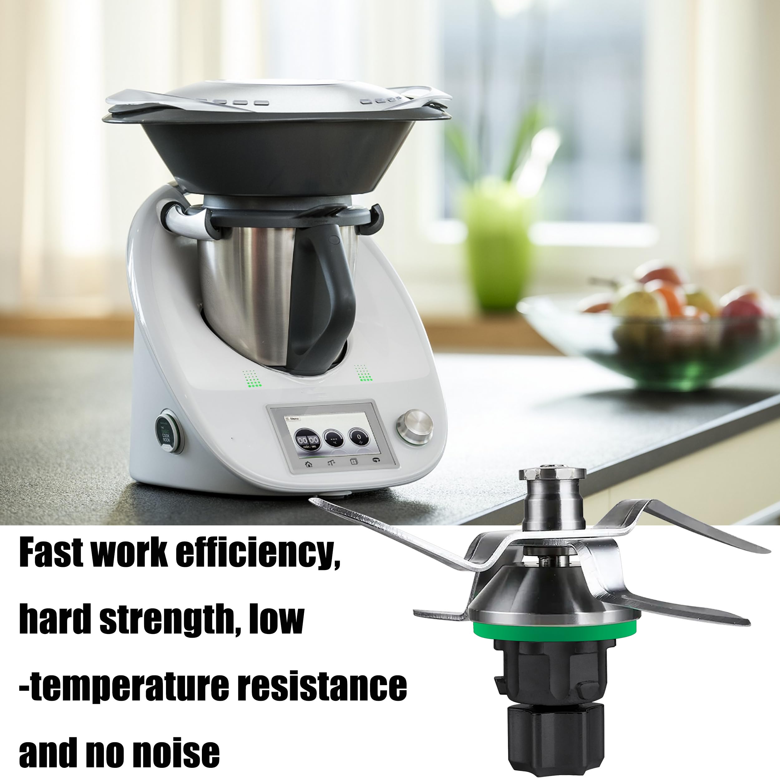 Gruppo Lame Per Vorwerk Thermomix TM5 E TM6 - Acciaio Inox, Per Tritare Carne E Verdure