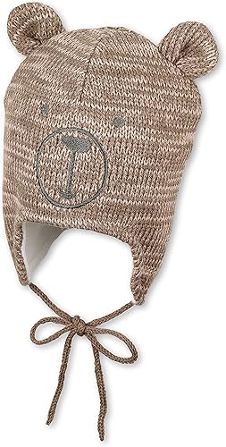 Sterntaler Strickmütze Eisbärchen Hat For Babies, Anthrazit Mel., 39