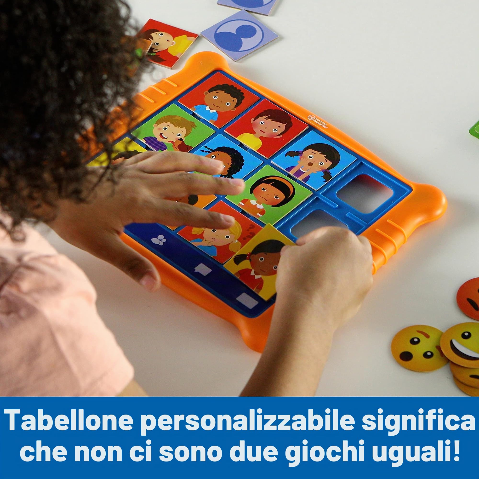 Learning Resources Giochi per l’apprendimento Socio-emotivo Who's Feeling What, Gioco di Comunicazione per Bambini, Imparare Le Emozioni, Sviluppo dei Sentimenti dei Bambini, 49 Pezzi, 3+