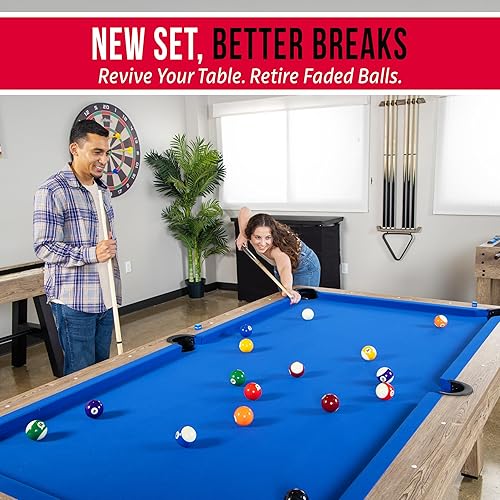 Miniatura 5 de GoSports Bolas reguladoras de billar para mesa de billar – Juego de 16 bolas de billar, juego de bolas profesionales para mesa de billar