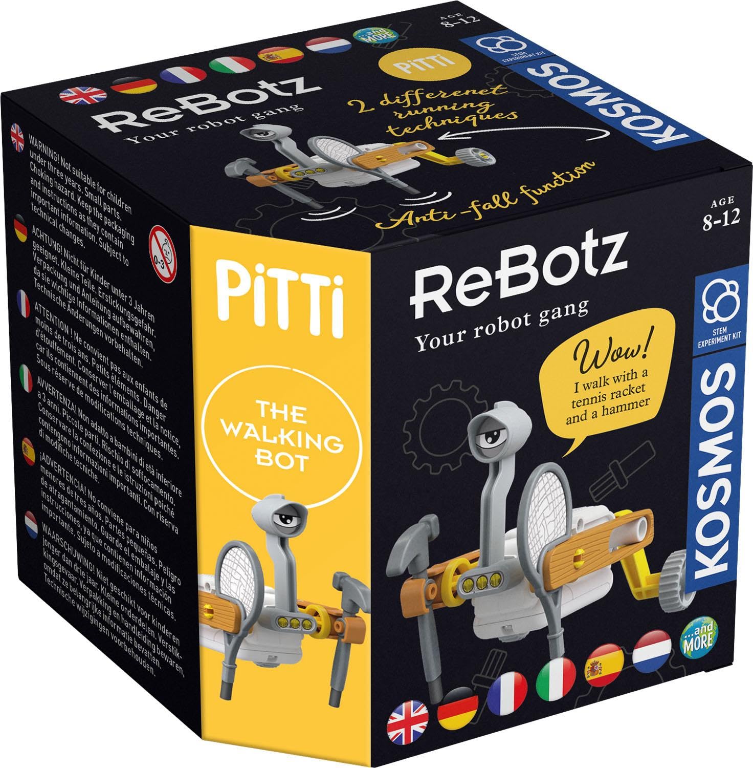 Thames & Kosmos - ReBotz: Pitti: The Walking Bot, Build Your Own Robot, STEM Experiment Kit, Easy to Build Science Kit for Kids, Collect them All, Suitable for Ages 6+