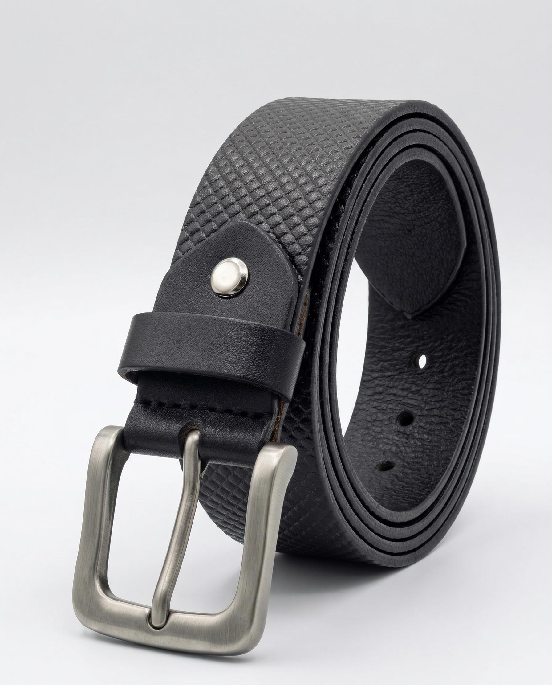 Men’s Genuine Leather Belt – Full Grain Original Leather, Classic Vintage Style with Metal Buckle, Durable Everyday Dress & Casual Belt for Jeans and Formal Wear-image-14