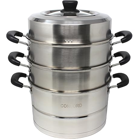 CONCORD Extra Large Steamer Pot for Healthy Cooking