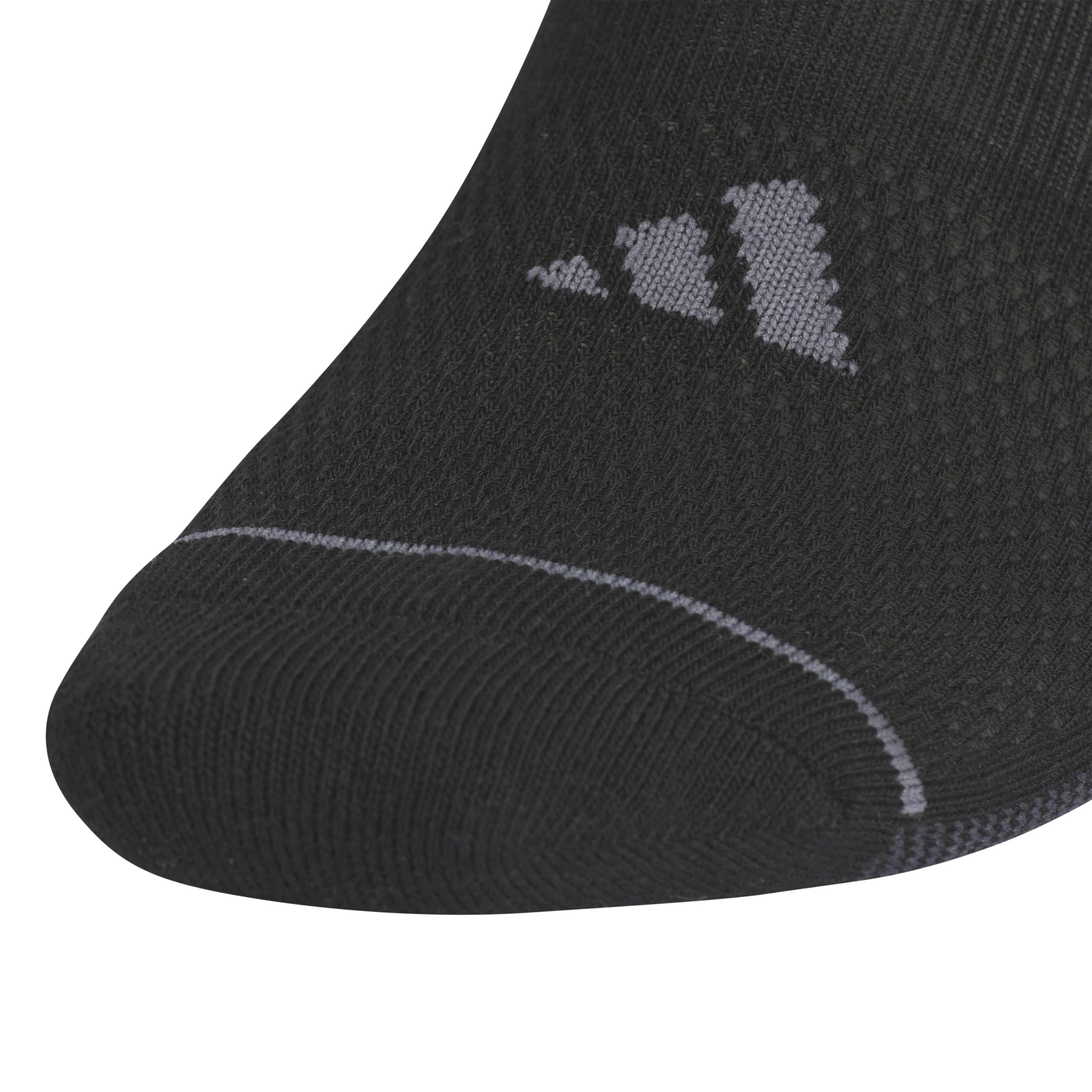 adidas All Day Training Super No Show Socks Sport Performance Liner Height with Targeted Cushioning for Running (3-Pair) Calzino, Nero/Onix Grigio/Grigio Notte, L (Pacco da 3) Uomo