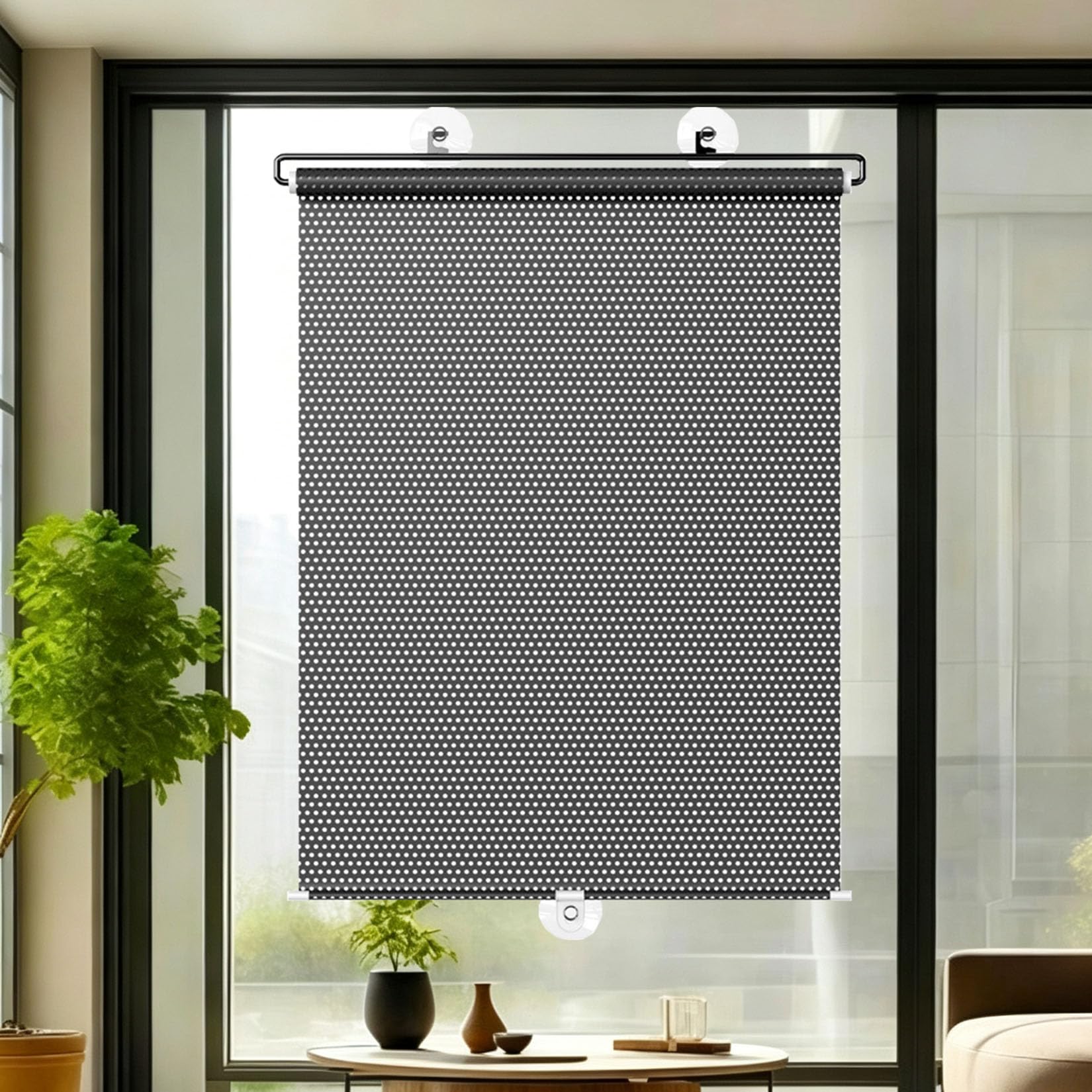 78X200cm Tenda oscurante protezione solare UV con Ventosa Tenda avvolgibile | Senza Forare Persiane Temporanea Isolamento Termico,Tende Per La Privacy,per Cucina Casa Ufficio Personalizzabili