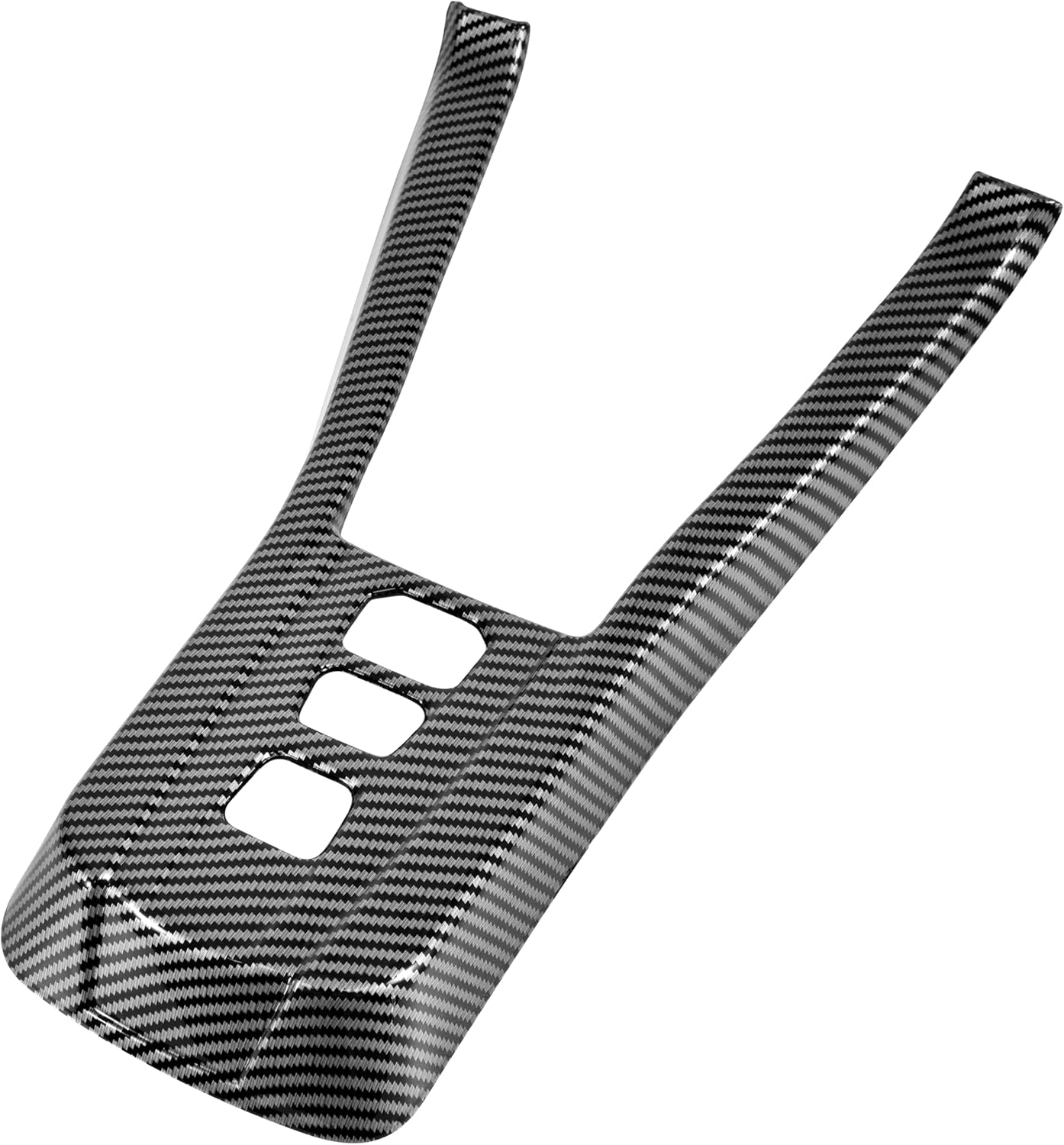 SAUTVS Gear Shift Panel Cover Trim for Polaris Slingshot 2020-2023, Carbon Fiber Central Control Gear Shift Cover Trim for Polaris Slingshot 2020-2023 Accessories (Automatic Gear, Without M Gear)