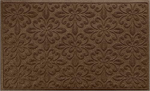 Bungalow Flooring Waterhog - Tapete para puerta, de 3 x 5 pies, fabricado en Estados Unidos, duradero y decorativo, resistente al deslizamiento,