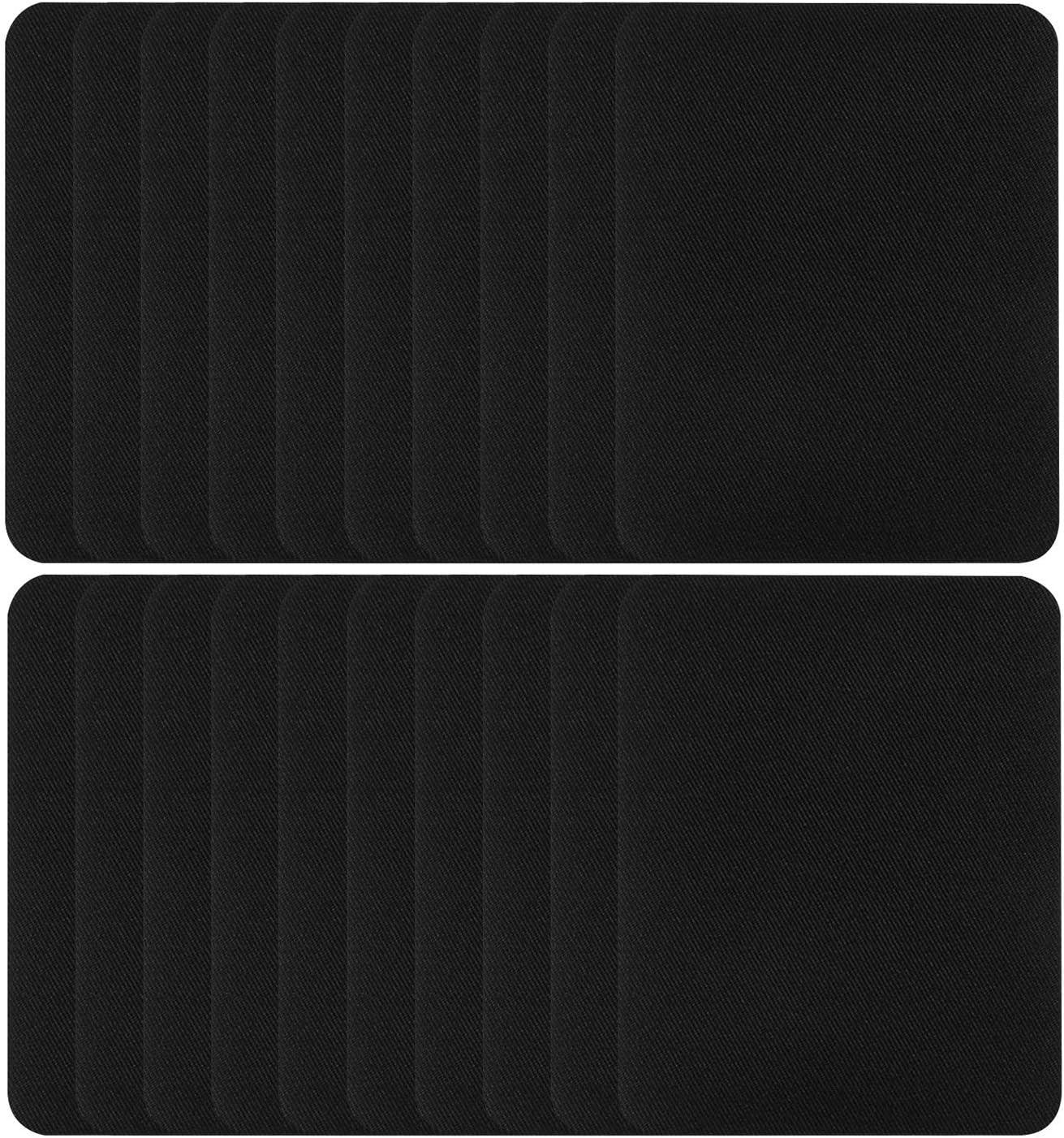 Augshy Iron On Patches,20 Pieces Black Iron On Patches for Clothing Repair Jeans,Shirt and Clothing