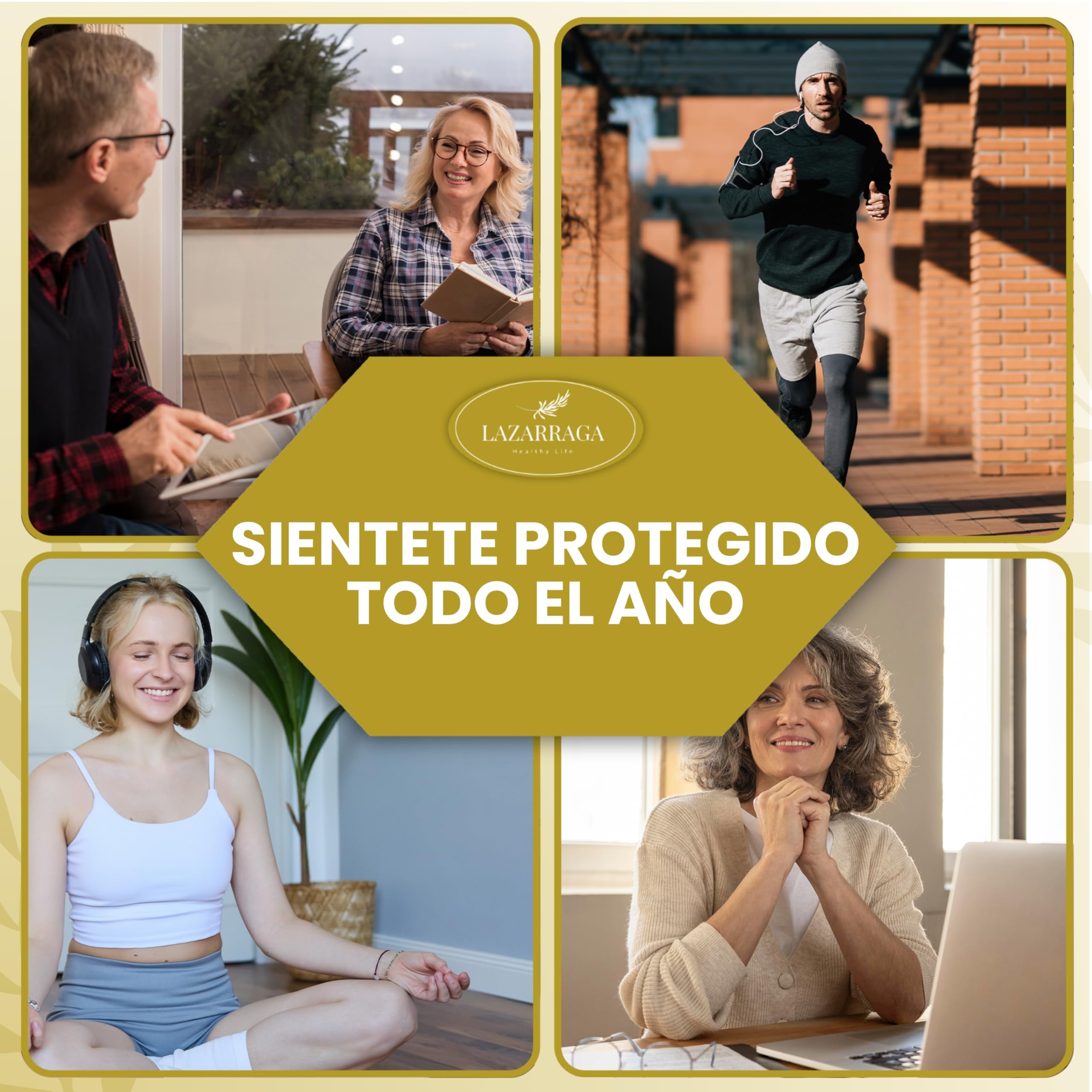 IMMUNITY DEFENSAS COMPLEX 6 EN 1 con Vitamina C + Vitamina D + Propóleo + Zinc + Selenio + Probióticos y Prebióticos + Galangina | Apoya el Sistema Inmunológico l Cápsulas Veganas (90)
