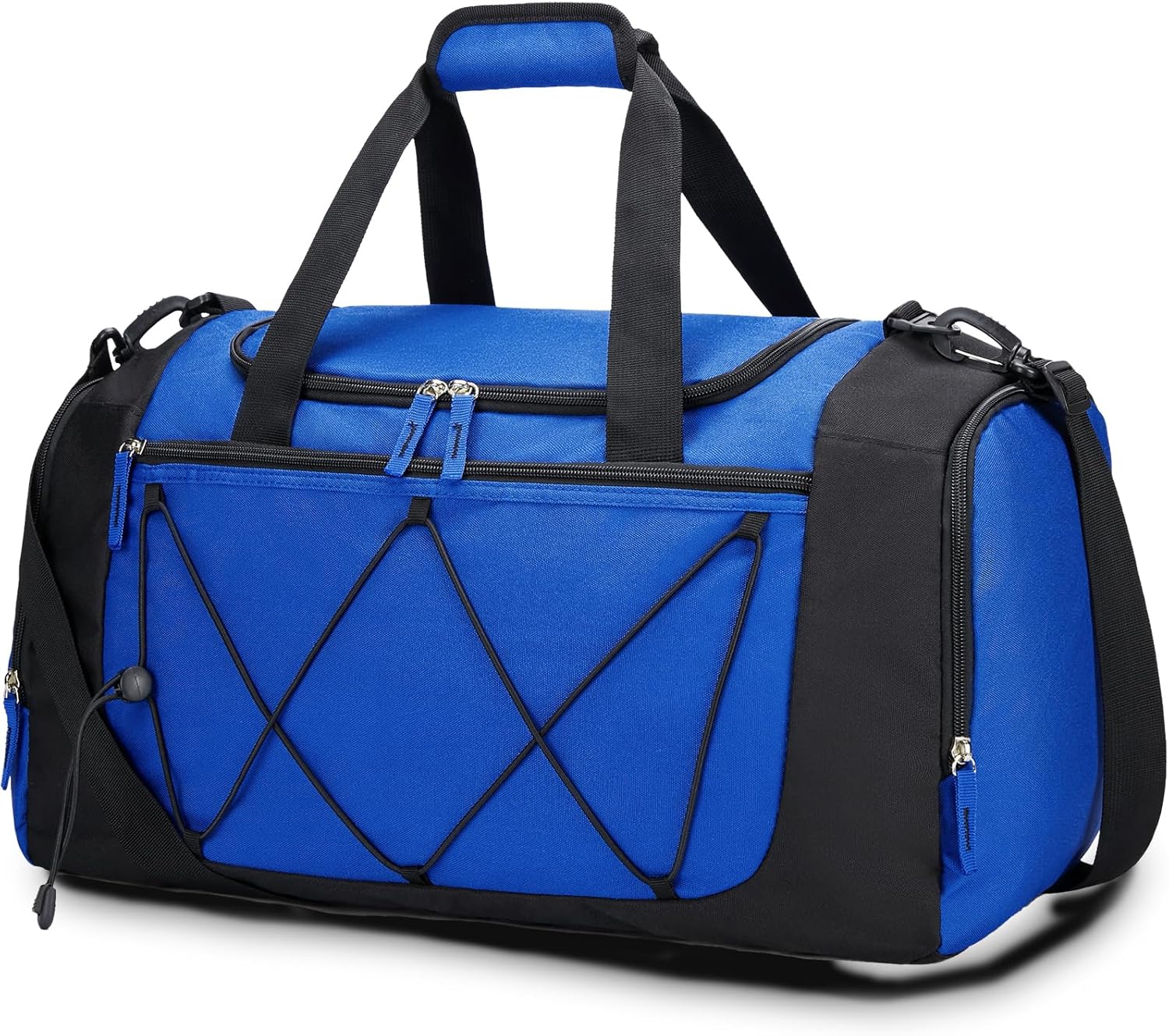 Vorspack Gym Bag for Men - 21 Inches Small Duffle Bag for Travel Lightweight Duffel Bag with Shoe Compartment Personal Item Travel Bag Weekender Bag for Travel Sports Gym - Blue