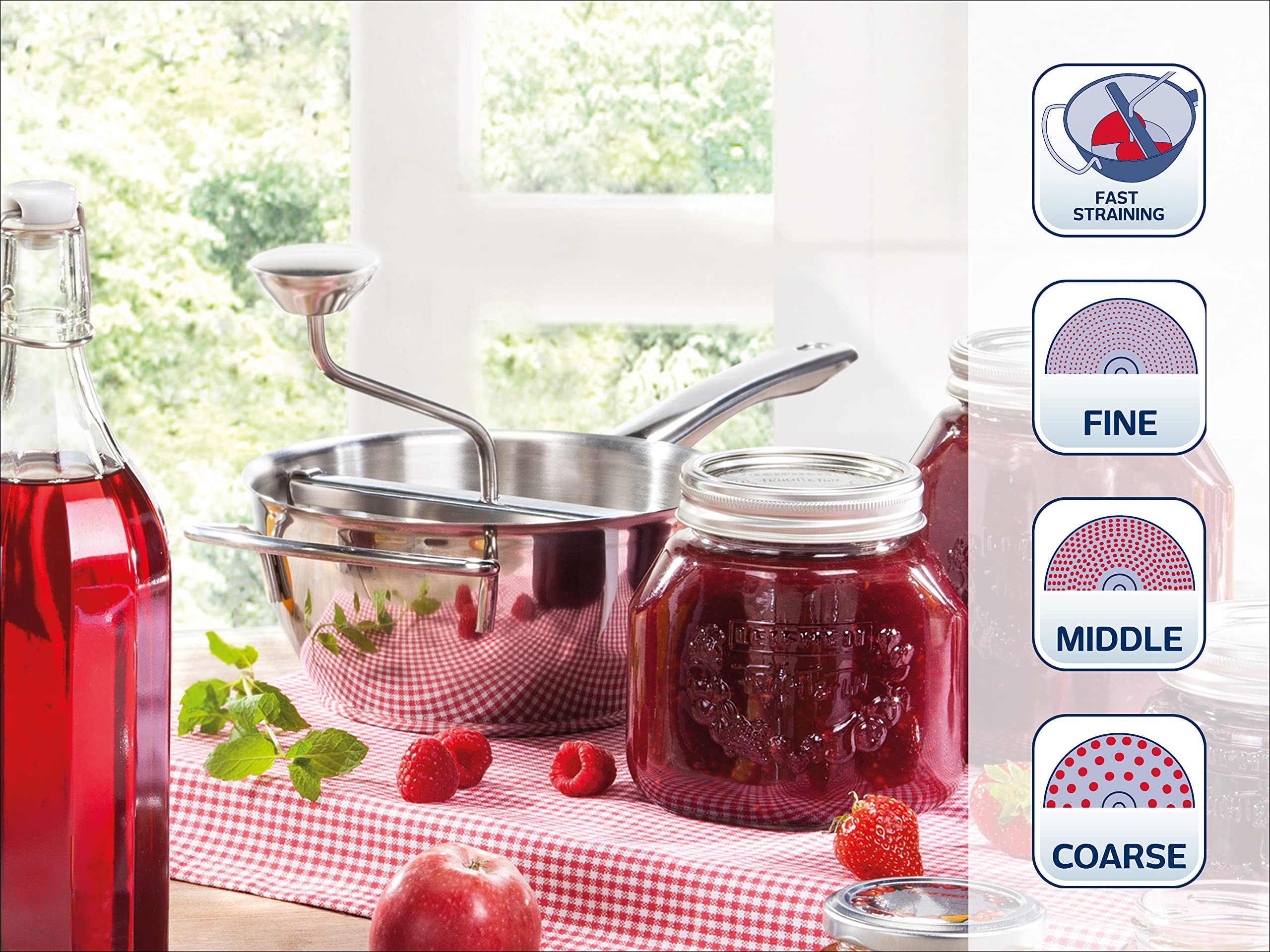 Colino A Ragno In Acciaio Inox Per Pasta - Cestino Microforato Con Manico In Legno - Foto 6