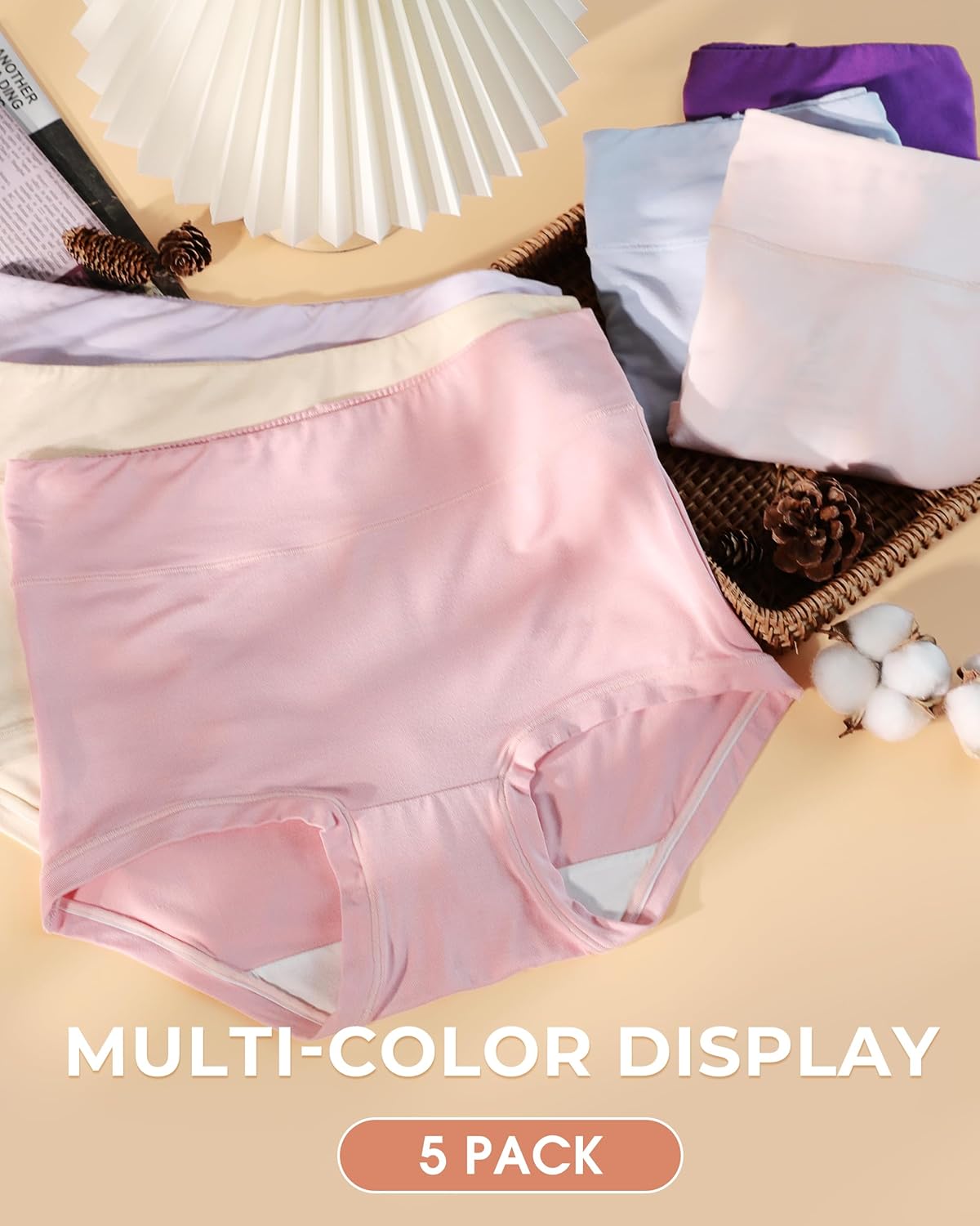 BAMBOO COOL Womens Bamboo Boxer Briefs Underwear Soft Stretch Boy Shorts Panties for Women - Image 2