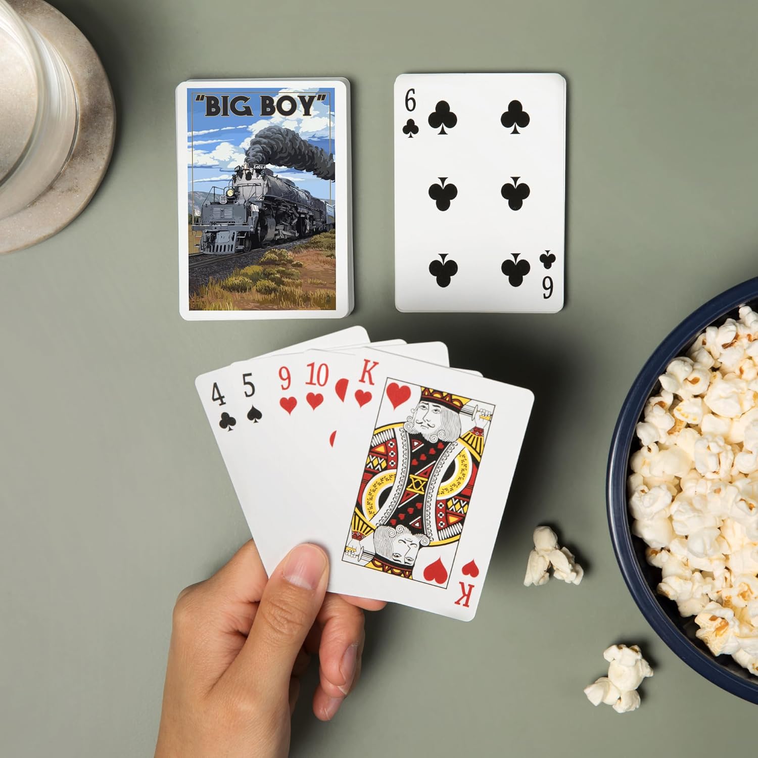 Lantern Press Big Boy Steam Engine 4014, 52 Playing Cards for Adults, Poker Size Card Deck