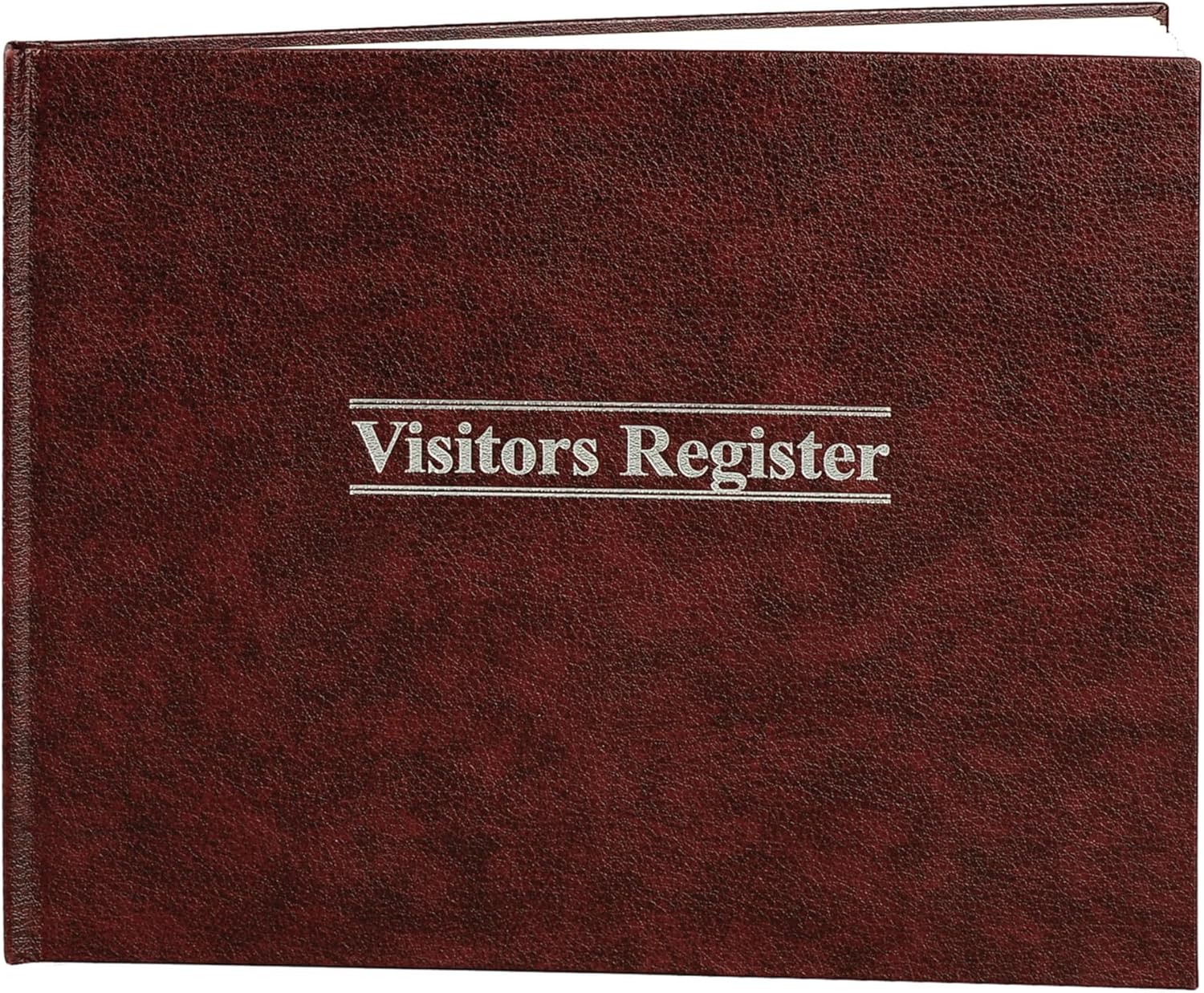 Wilson Jones S490 Visitor Register Book, Red Hardcover