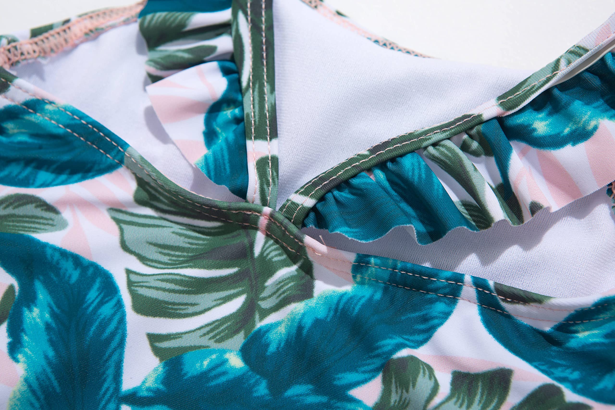 BONVERANO Costume da Bagno per Bambina, Costume da Bagno con Cerniera e Protezione Solare UPF 50+