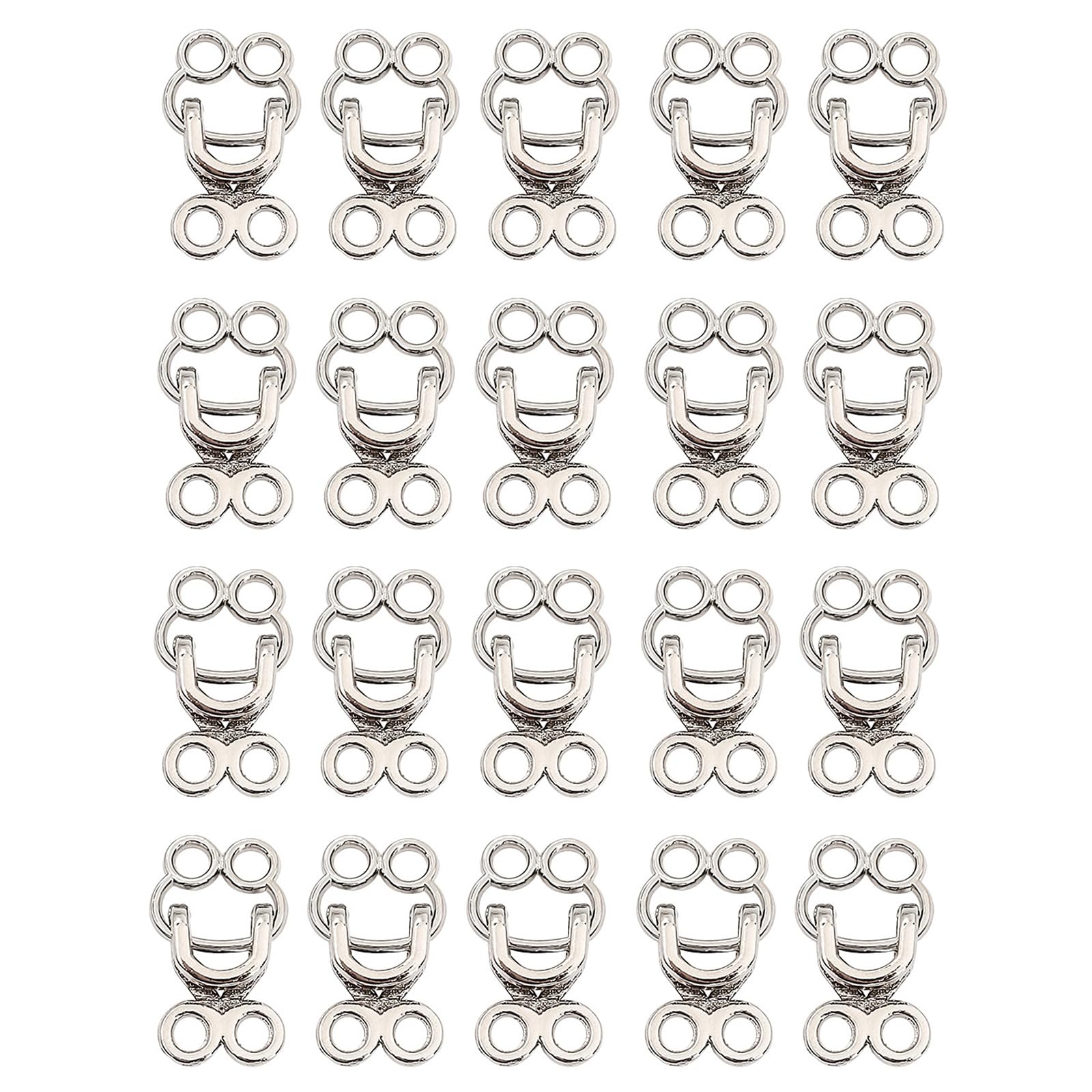 Frog Clasp Closures Sew-on Alloy Hook and Eye Fasteners for Coat Collar Trench Repair, Decorative Garment Closure Set Frog Clasp Closure Sew on Garment Fastener Hook Eye Coat Collar Repair Trench