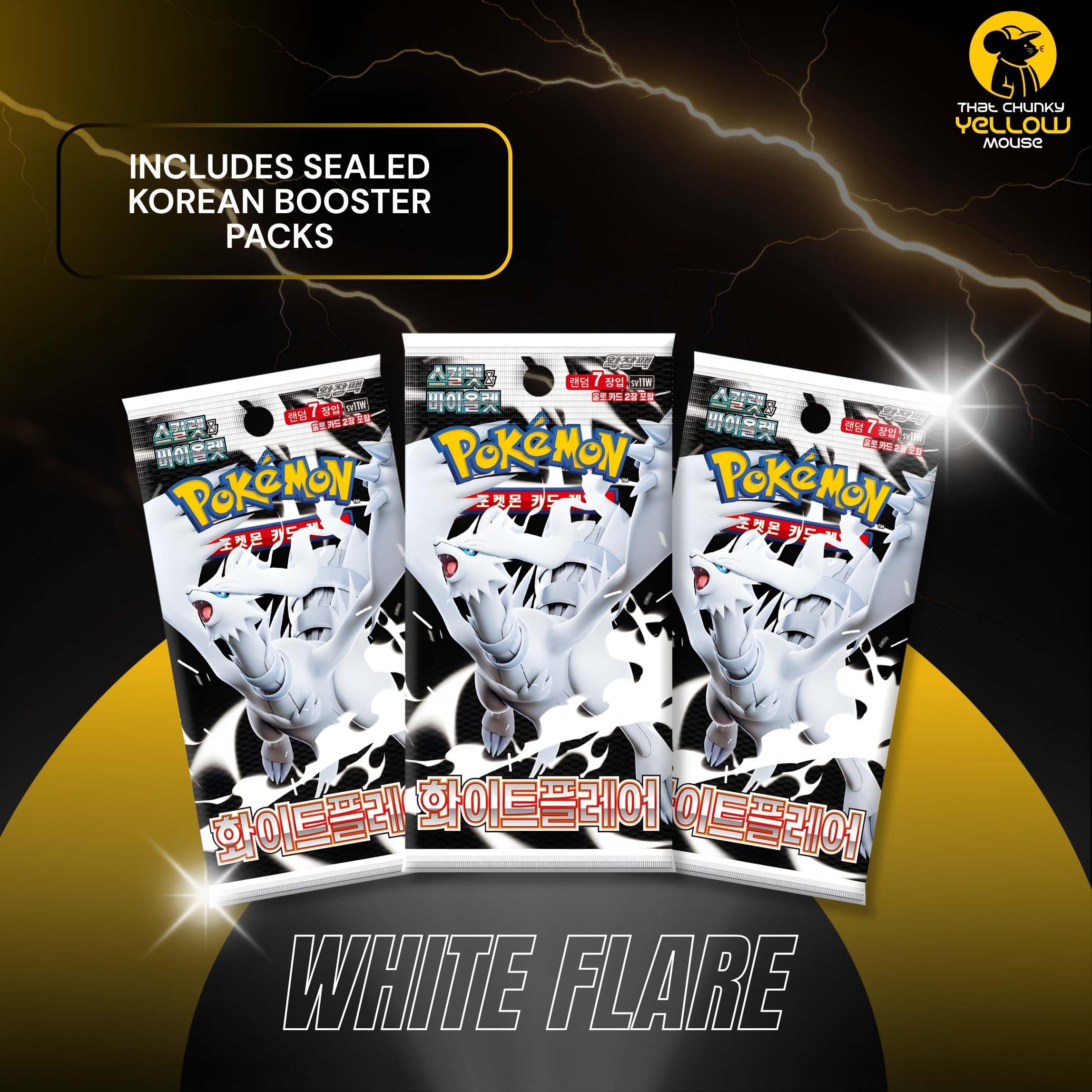 Pokemon TCG Korean White Flare Booster Box 20 Pokemon Booster Packs | TCYM authentifiziert | Black Bolt White Flare Set SV11W